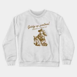 Giddy up, partner! Halloween is riding into town. Western cowgirl halloween Crewneck Sweatshirt